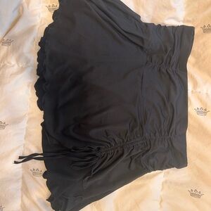Black Ruched Skirt